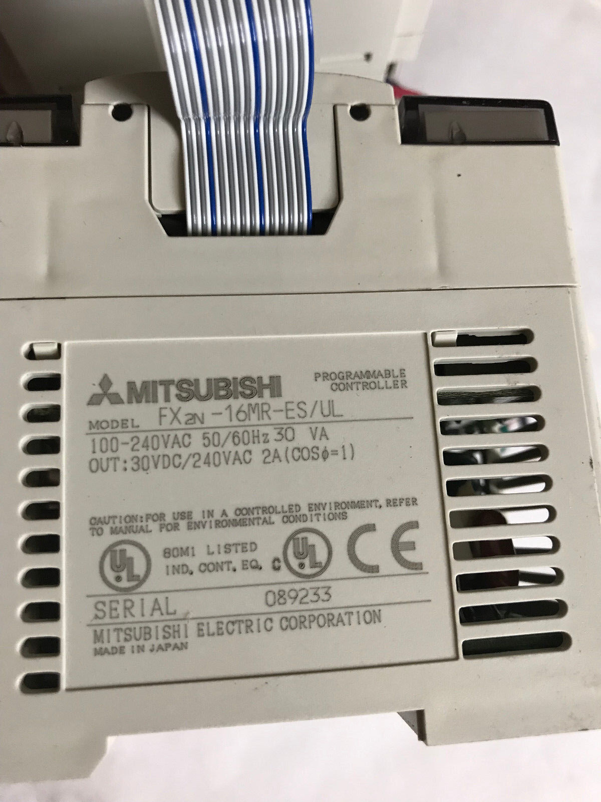 Misubishi Fx2n-16Mr-Es/Ul,Fx2n-2Ad,Fx2n-16Mr Programmable Controller 2A,240V,St