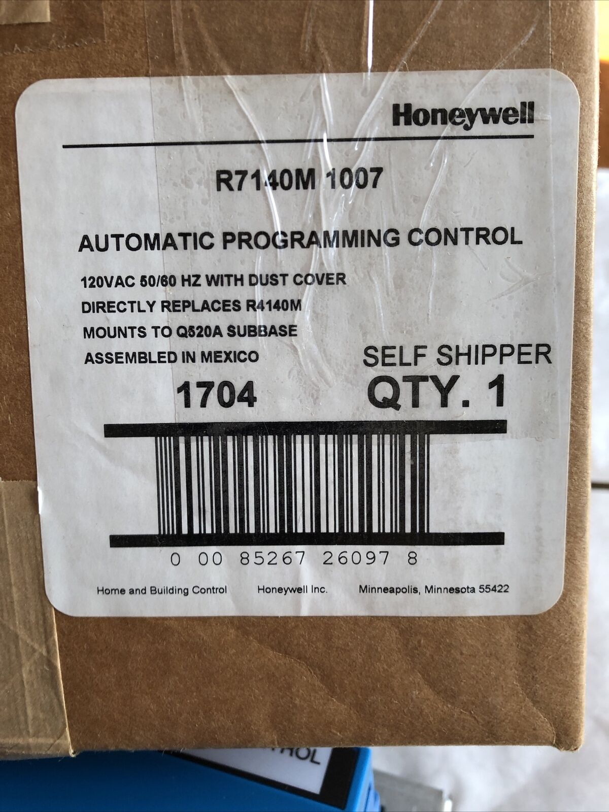 New Honeywell R7140m1007 Automatic Programming Burner Control Flame Safeguard,Df