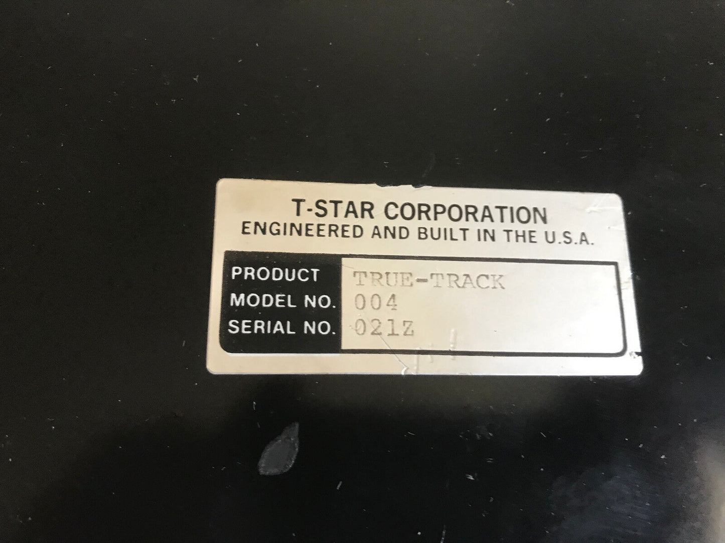 T-Star True-Track,Tech Star T-Star 004 True Track Repaired,Si