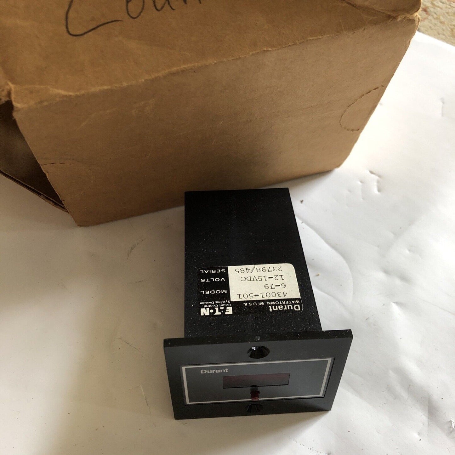 New Durant 43001-501,12-15Vdc 5-Digit Counter,Aa