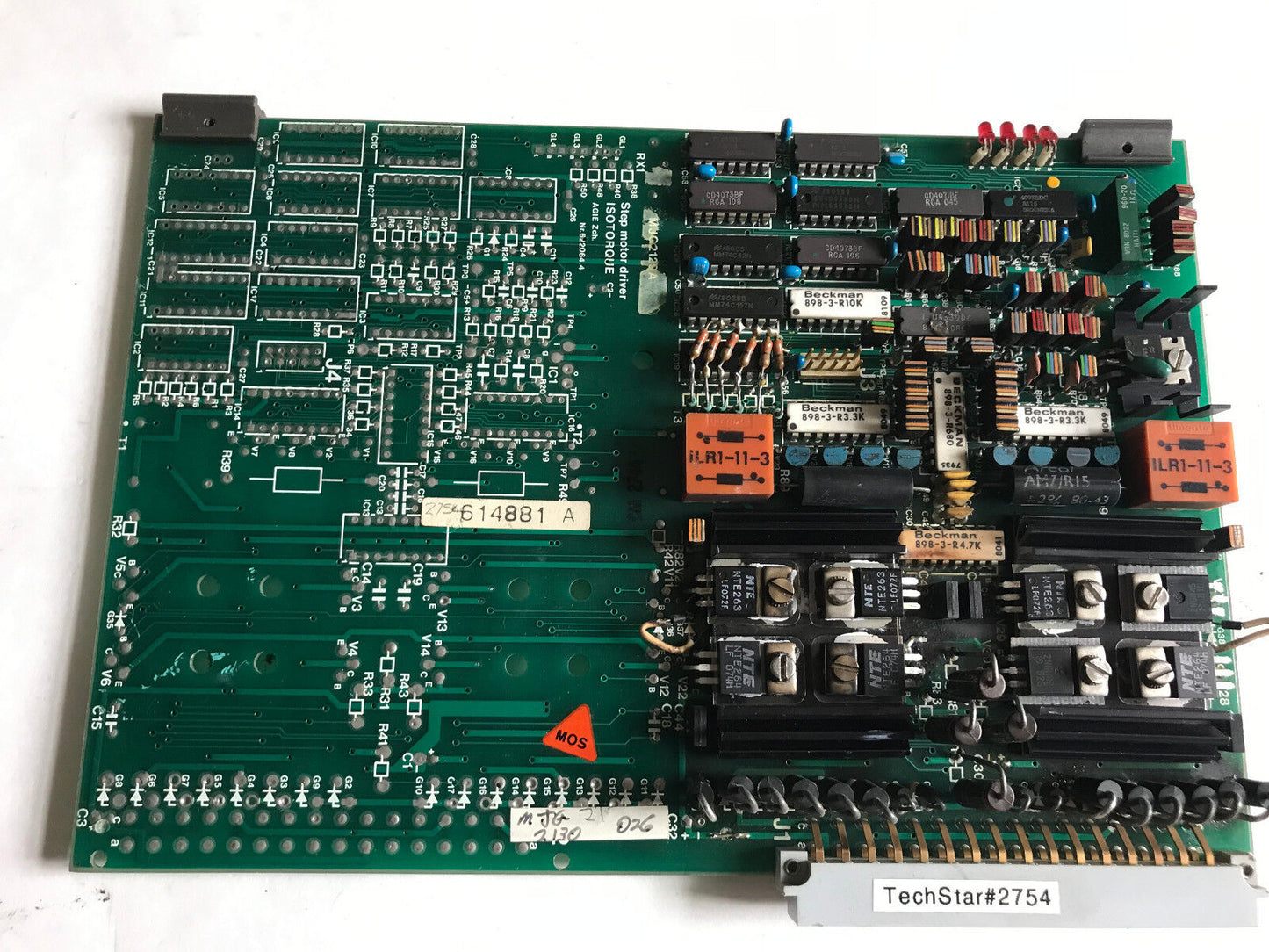 Agie 622064.4 Step Motor Driver Mjg2129a Board Isotorque Edm 614881 Mjg2129b,Si