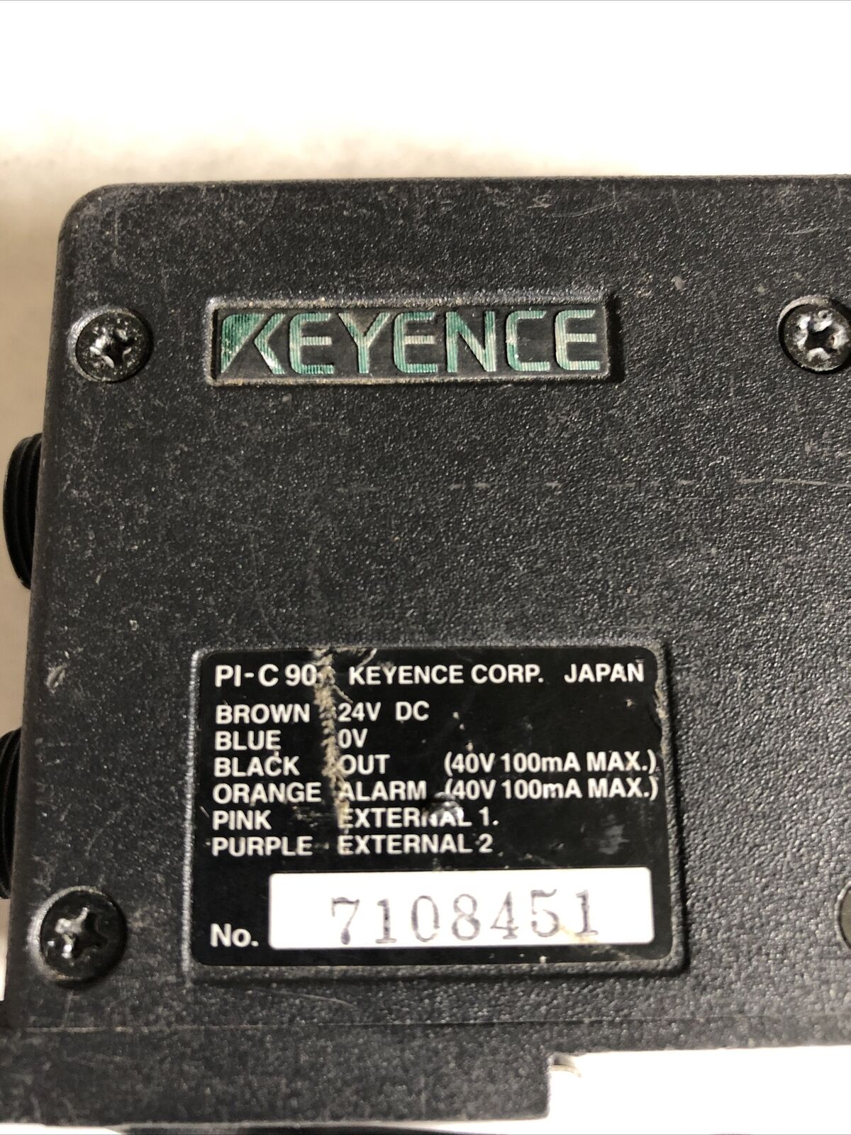 Keyence  Pi-C90 Controller For Photoelectric Color Sensor ,Bc