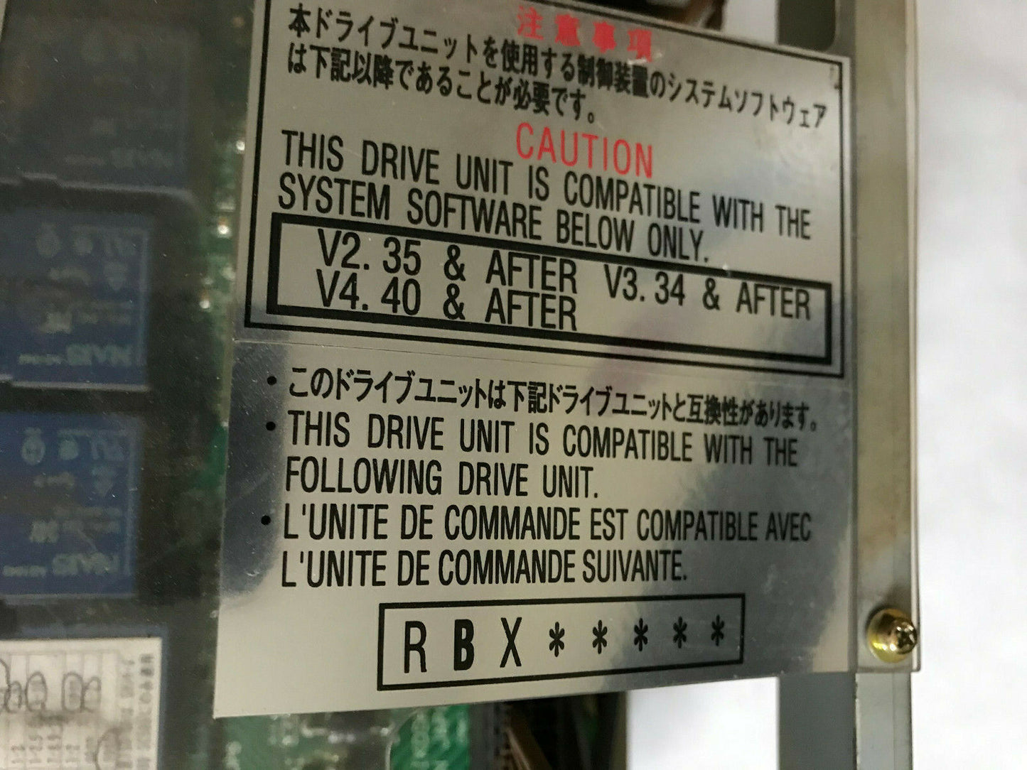 Nachi Rfx1120g Servo Drive Unit Plc Controller,Um201b 1 Axis Servo Amplifier ,Sf