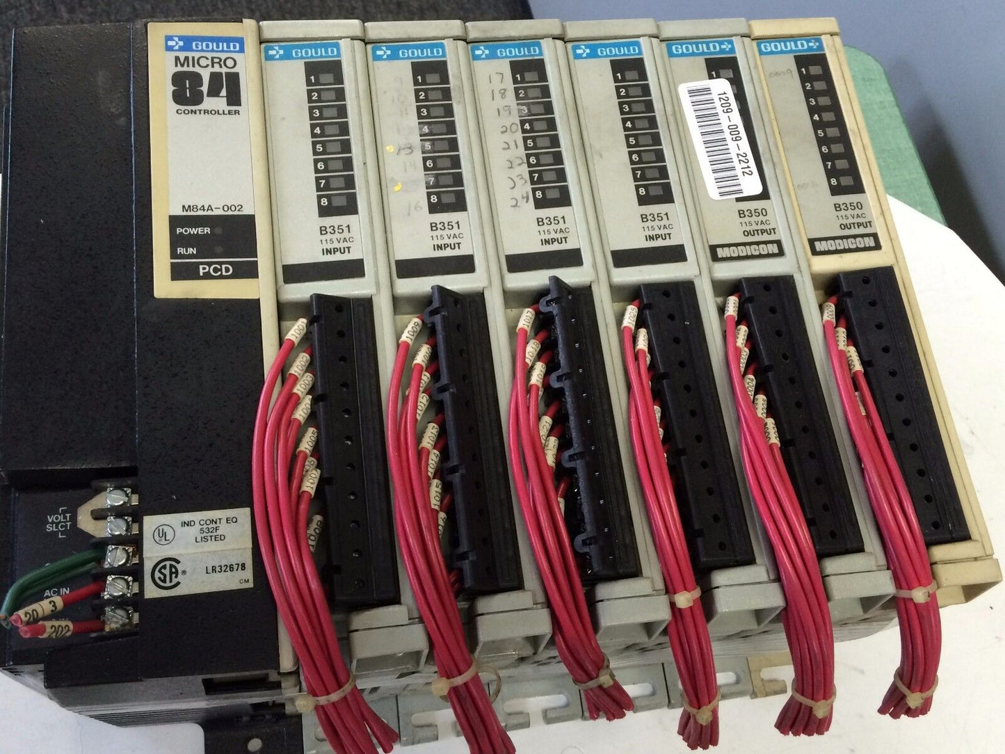 Gould As-M84a-002 Plc System Micro 84 Cpu,I/O's,B351,B350,Cu