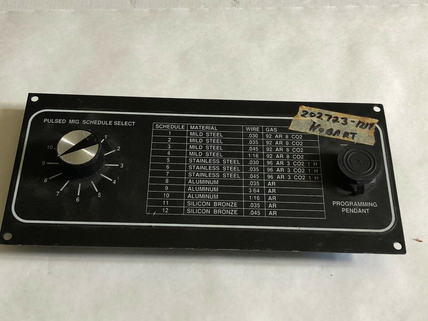 Mig Welding 202723-1214 Pulsed 204139,Ecd-4 3893 Operator Interface Panel,Sj