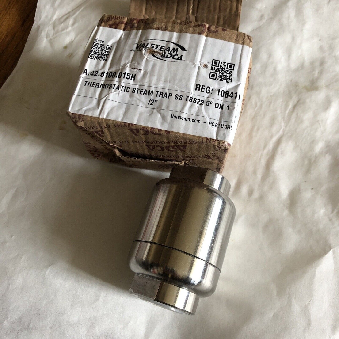 New Adca Tss22 1/2” Thermostatic Steam Trap 1/2" R.108411/22 Adcd Tss22,Ea