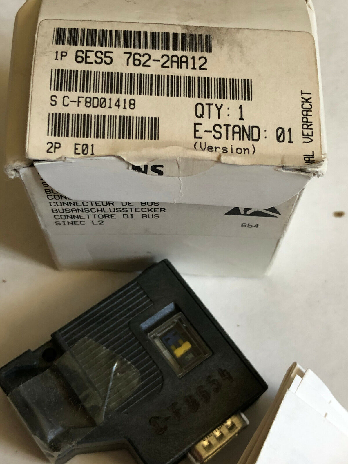 New Lot 2 Siemens 6Es5 762-2Aa12 Bus Connector Sinec L2 ,Ex