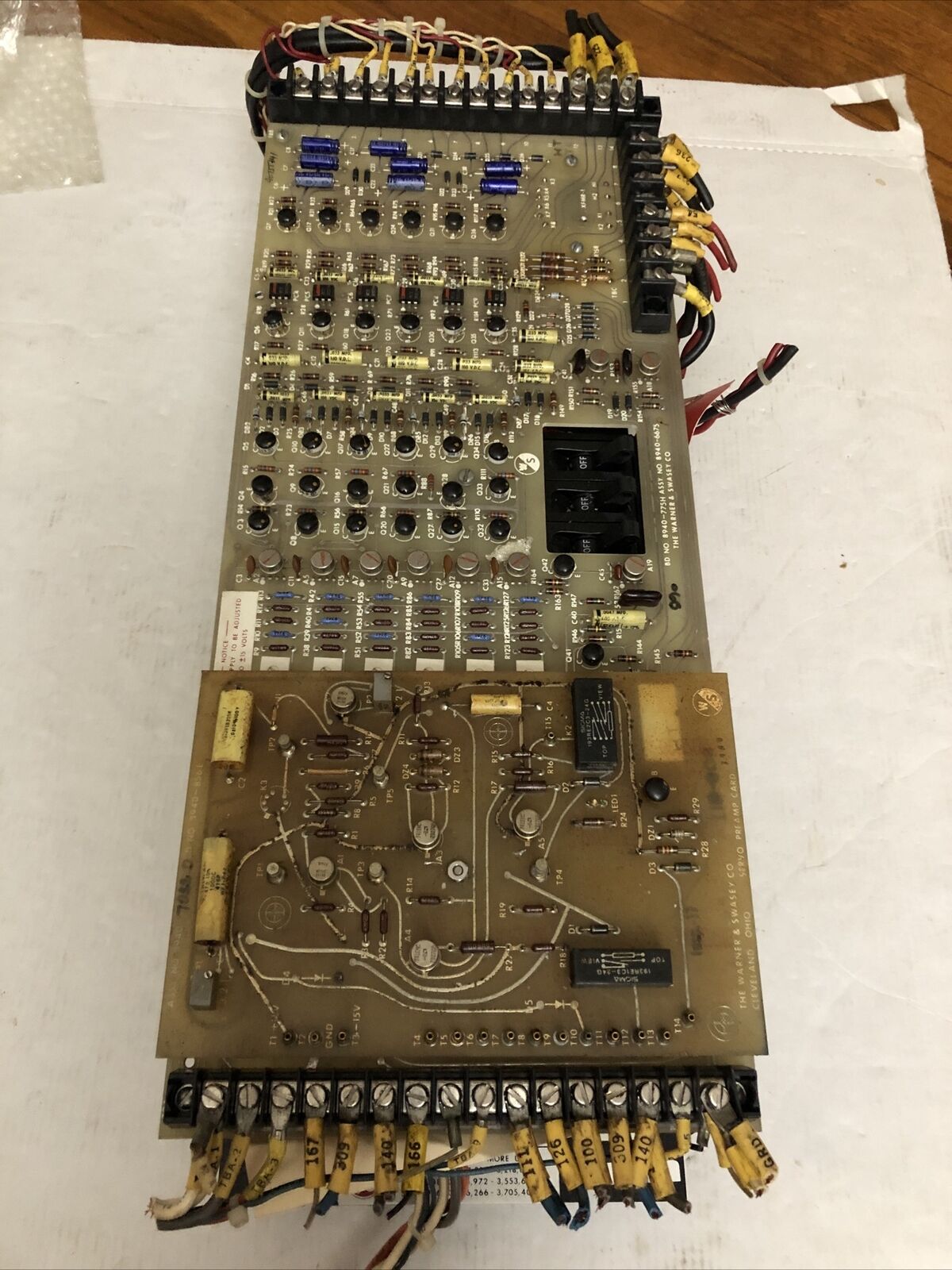 Warner & Swasey 5351-5037J Dc Servo Drive,8940-775H,8940-856E,8940-6675,Cu