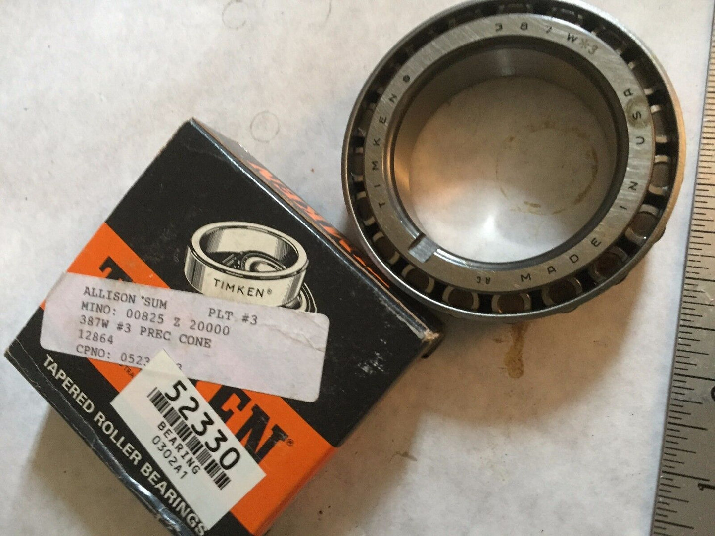 Timken 387W,Allison Sum 387W Trb3,Usa Timken 387W *3 Tapered Roller Bearing,An