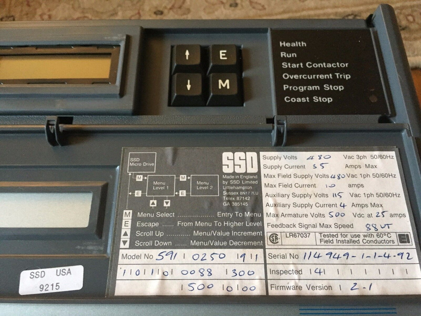 Ssd 591-0250-91,Ssd 5715-0350-4,Ssd 590,Eurotherm 591 0250 91 Drive,Bw