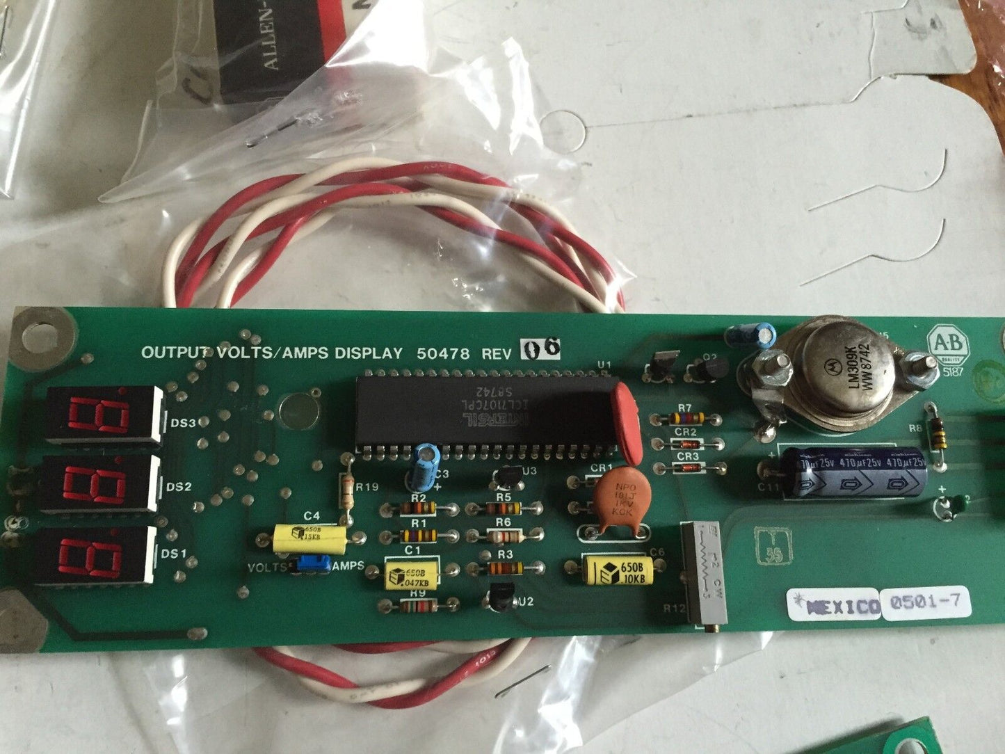 Allen Bradley 1334-Mod-A4,50478,50477 Amp Sensing,Display Ammeter 1334Moda4,Fb