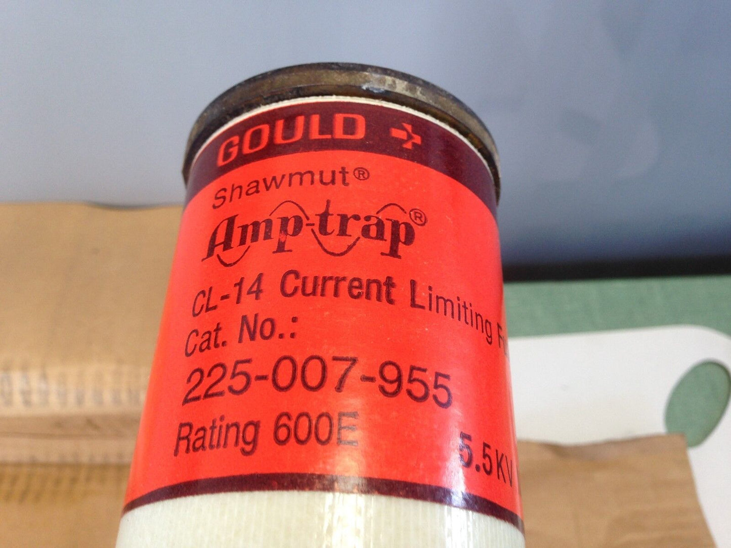 New Gould Shawmut 225-007-955 Amp Trap Fuse, 600E-Amp, 600 E Amp,5.5Kv,Tj