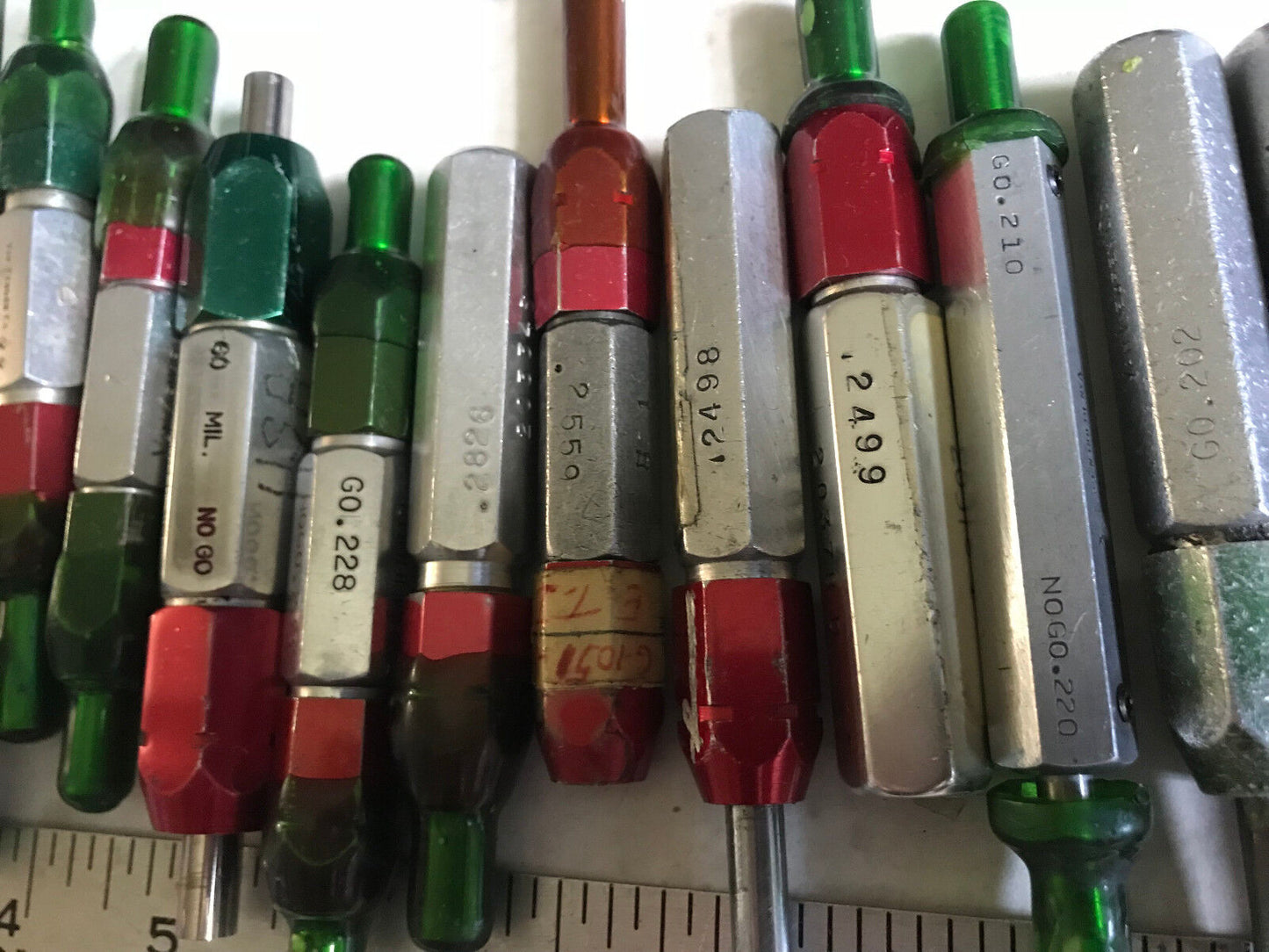 Lot Plug Gage Go Nogo Van Keuren .2037,2044,233,2499,280,2685,2280,375,3860,Es
