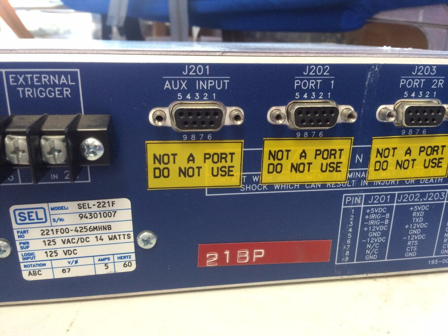 Sel Sel-221F,14 Watts,Schweitzer Engineering Relay Protection 221F00-4256Mhnb,Ev