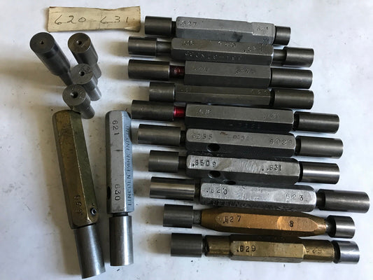 Lot The Pipe Machinery Go No Go Smooth Plug Gages,.620,631,.616,.621,.623,627,Et