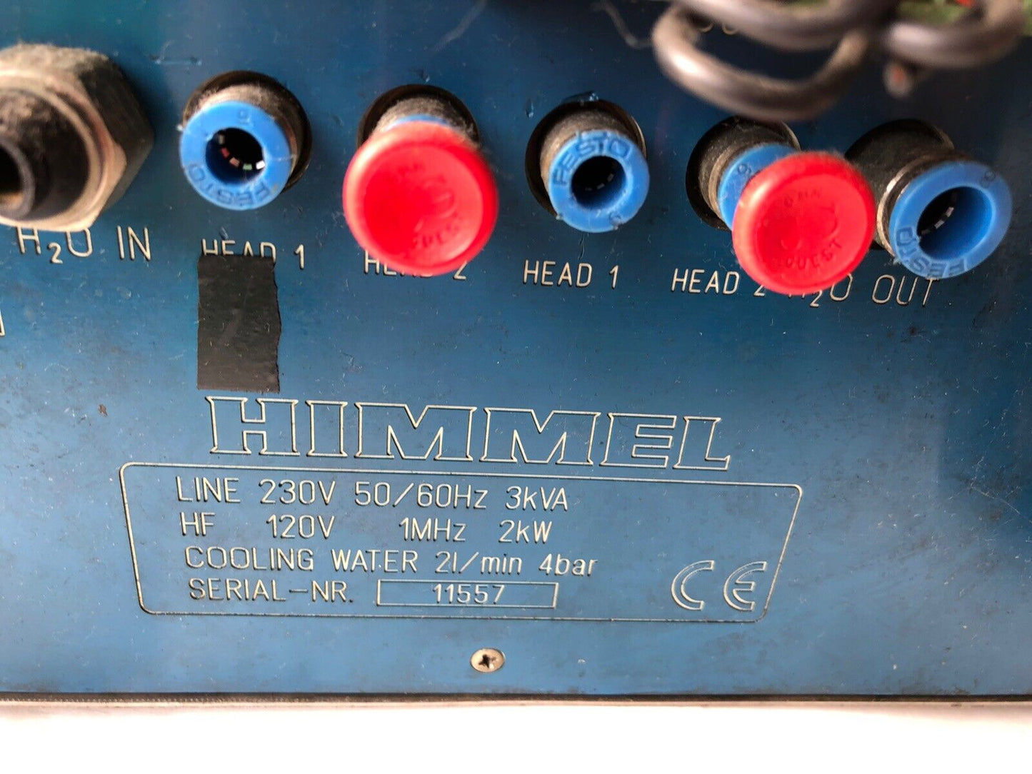 Himmel Hu2000 Temperature Controller,D-72072,230Vac Cooling Water 21/Min Hoch,Ch