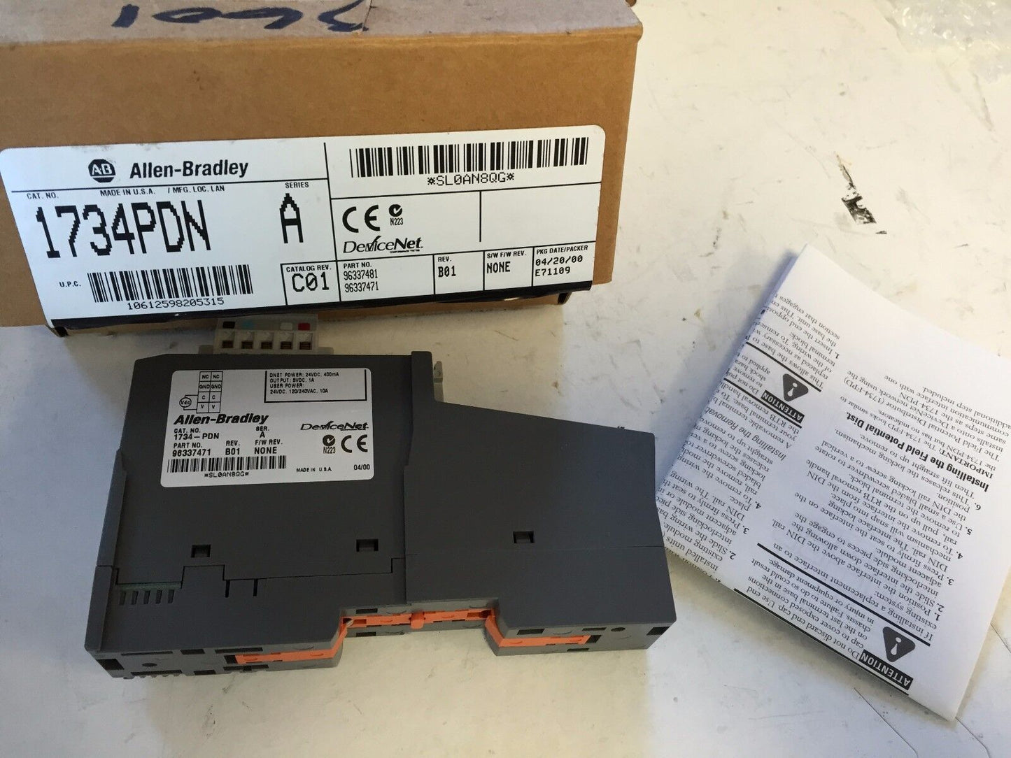New Allen Bradley 1734-Pdn Point 1/O ,Cx