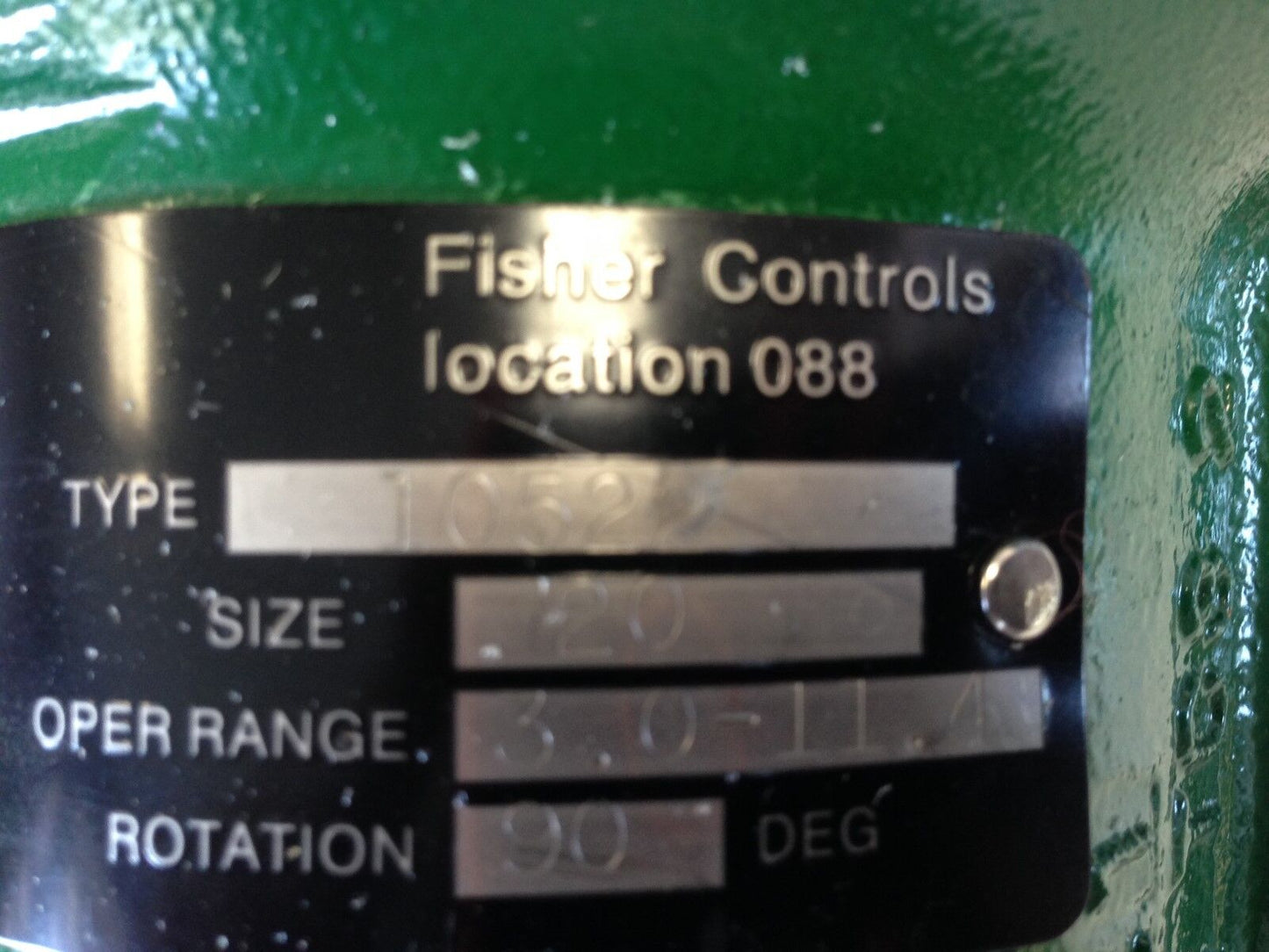 Fisher 10522 Diaphragm Rotary Actuator,31121 Cke Tc3 2,Size 20,90* Rotation,Ao