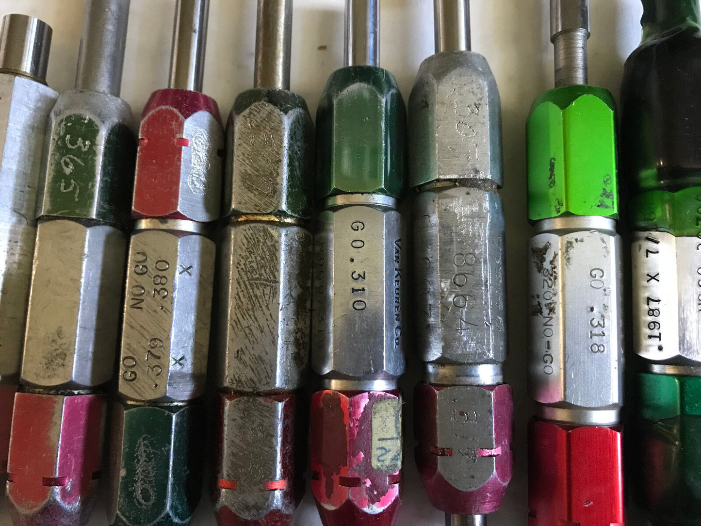 Lot Plug Gage Go Nogo Van Keuren .303,306,3081,311,318,3031,310,319,3031,365,Es