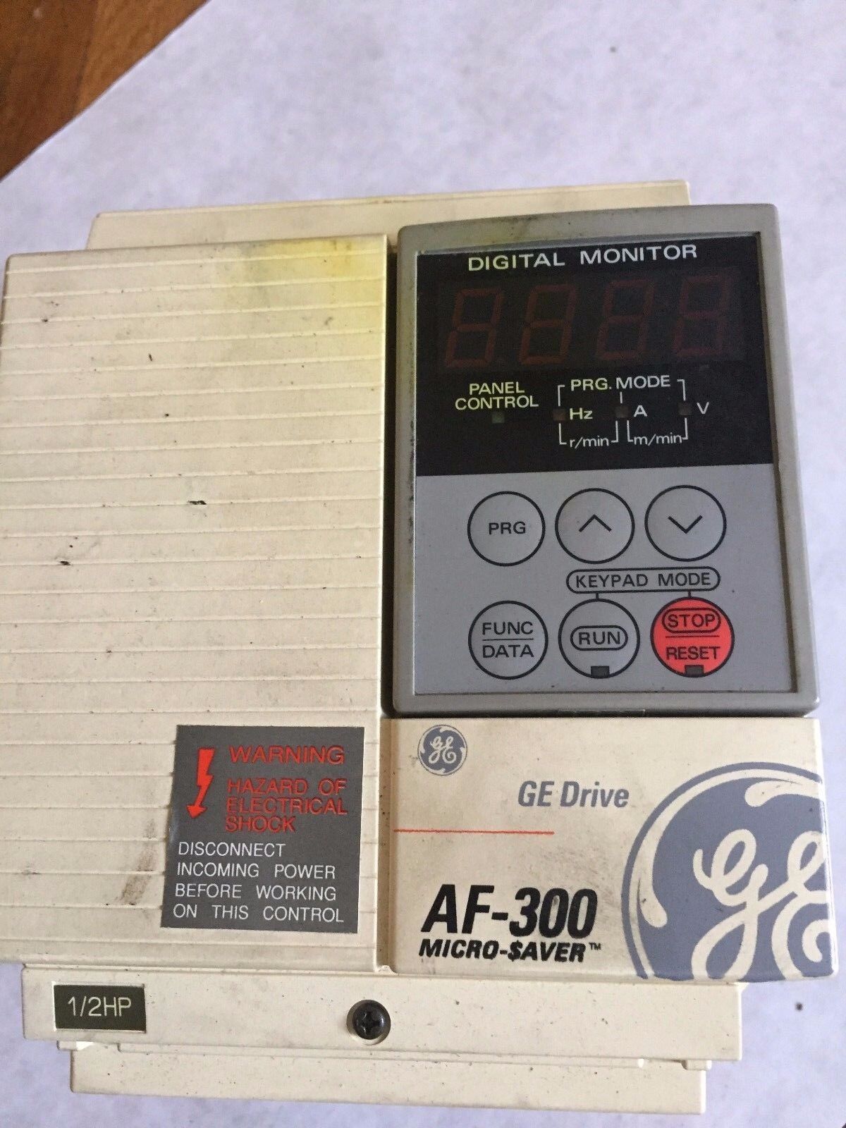 New G.E. 6Kaf343f50m$A1 Drive, 1/2Hp,3Ph,460V,Ge Drive Af-300 Micro,Af-300M$,Sj