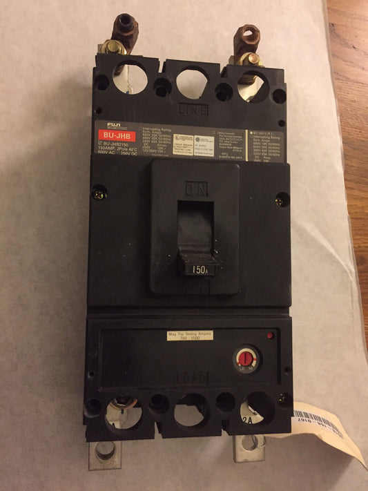 Fuji Bu-Jhb2150,Fuji Bu-Jhb Circuit Breaker,150 Amp, 2Pole,600 Vac/25,Ed