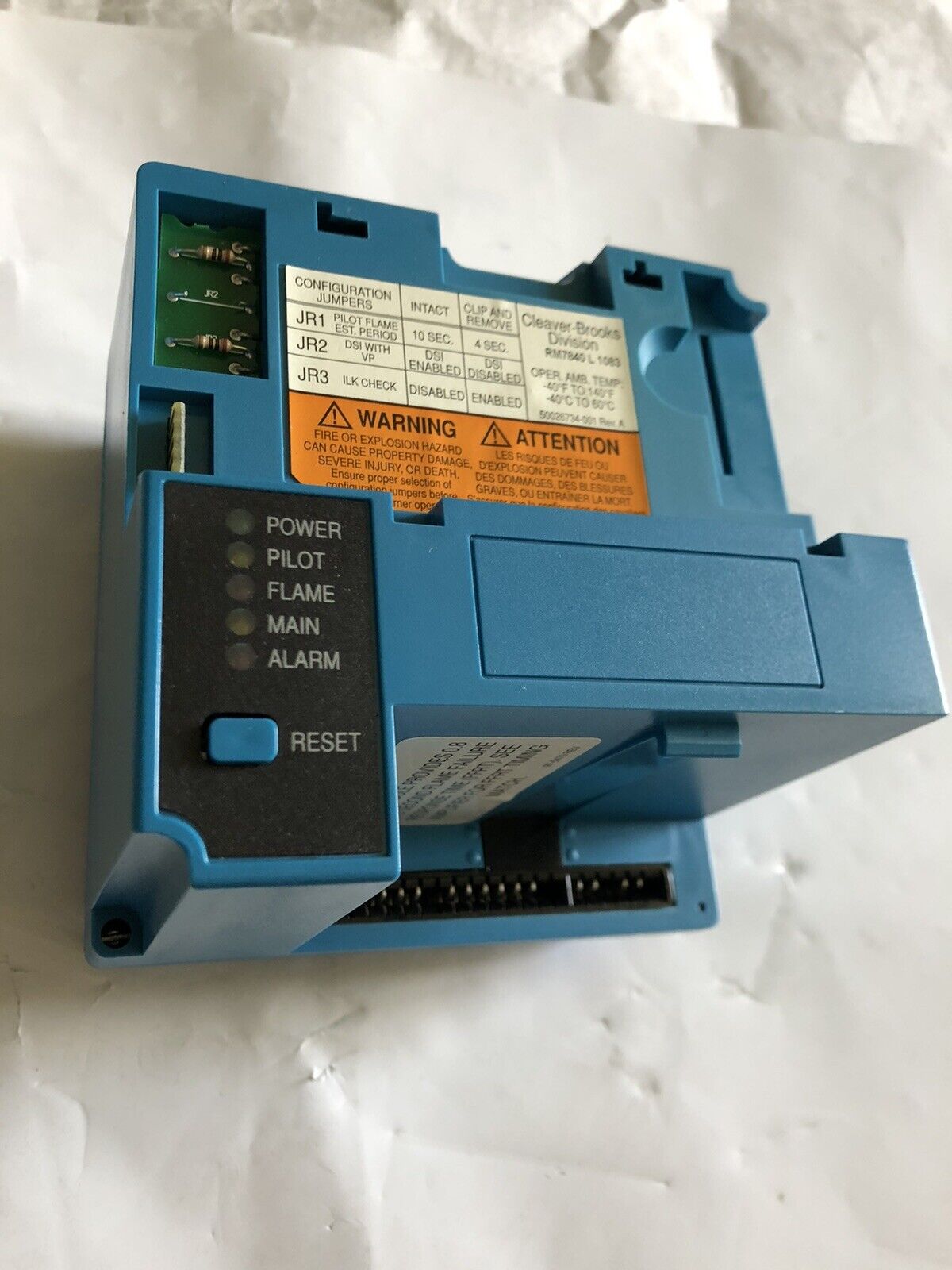 Cleaver Brooks 833-03518 Rm7840 L 1083,Cleaver Brooks Rm7840l1083,Sn