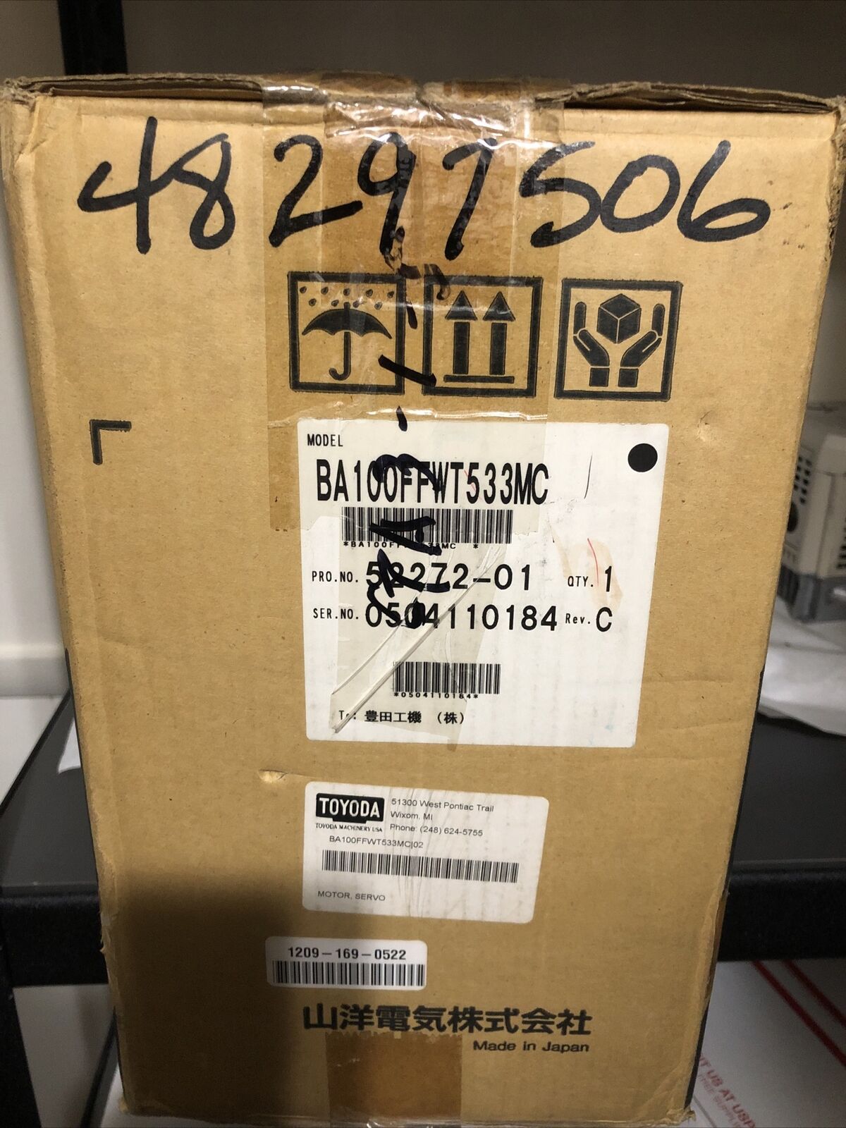 New Sanyo Denki Ba100ffwt533mc,Ba 100Ff Wt 533M Rev B Bl-Super Servo Drive,Fd