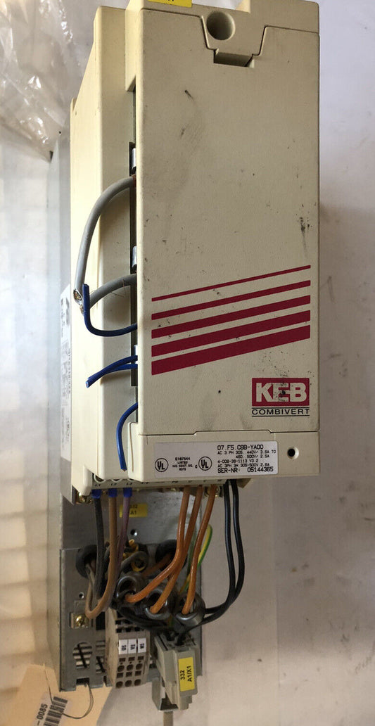 Keb 07.F5.Cbb-Yaoo,10.E5.T60-A071 Combivert 07.F5.Cbb-Ya00 Inverter,3Ph,Tj