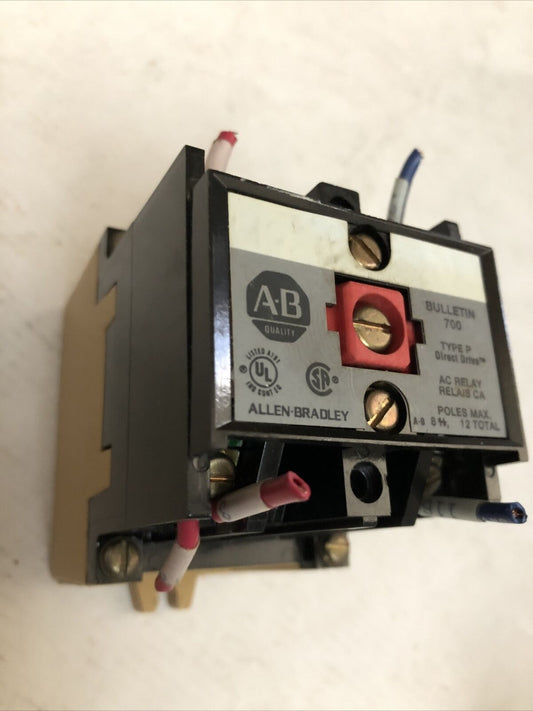Allen-Bradley 700-P200a1 Series B Ac Relay 120V Coil ,Type P,Cs