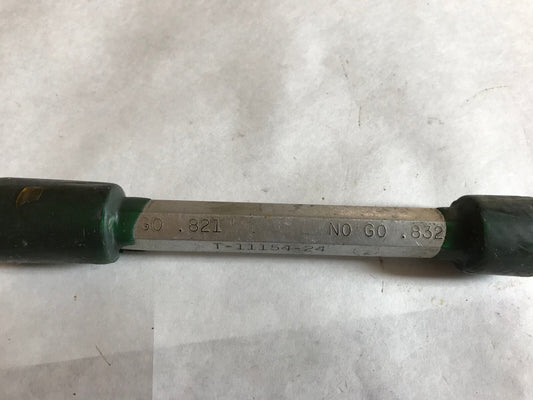 The Pipe Machinery 821,832 Go No Go Plug Gauge Inspection Gage .821 .832,Ag