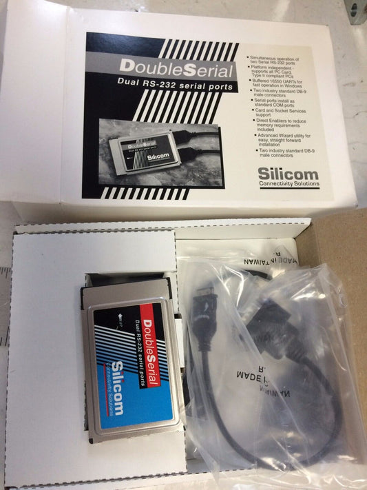 New Silicom Dual Rs-232 Serial Ports Ds Double Serial Rs-232 Serial Ports ,Bw