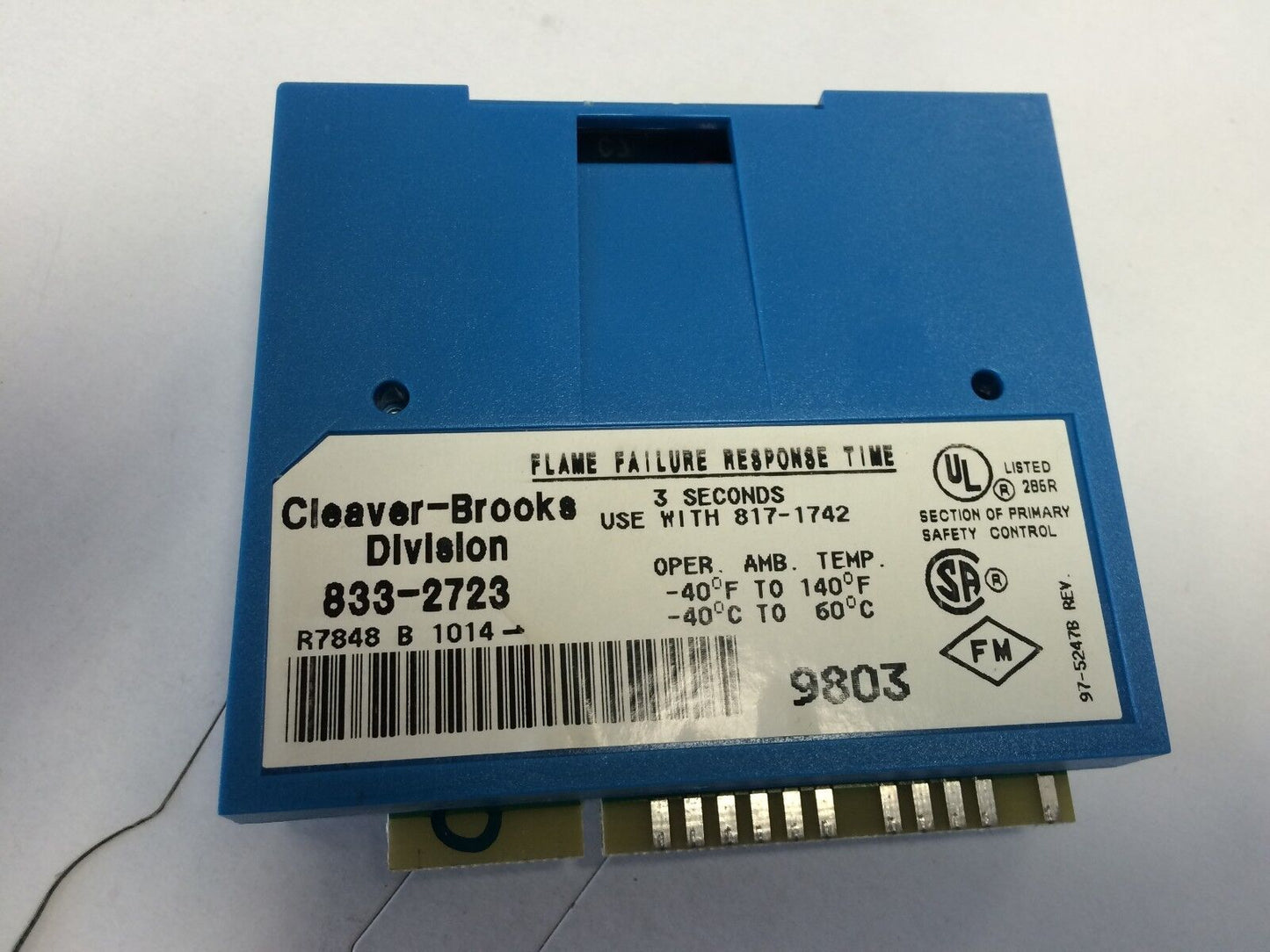 Cleaver Brooks 833-2723 Dynamic Ampli-Check Infrared Flame Amplifier,By