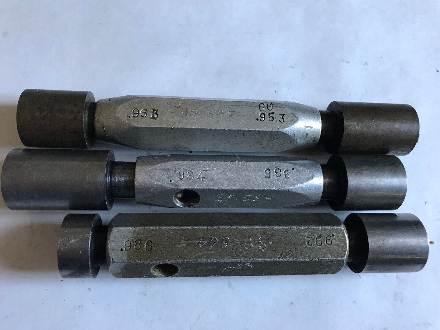 Lot The Pipe Machinery Go No Go Plug Gage .986,.992,.984,.985,.963,.953,Sa