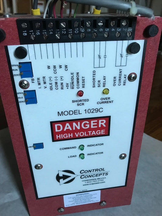 Control Concepts 1029C,1029-C-V-120V-50A-R4/20Ma-Ipot Scr Power Control,Eh