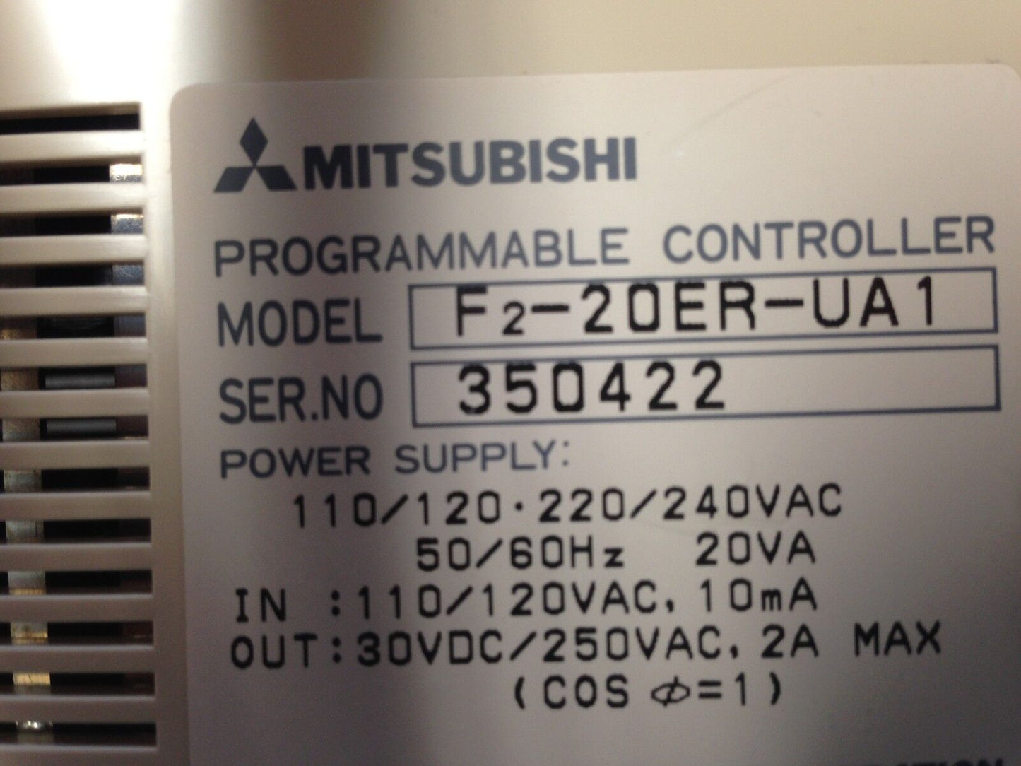 New  F2-20Er-Ua1 Mitsubishi Programmable Controller Melsec F2-20E,Fl,Fb