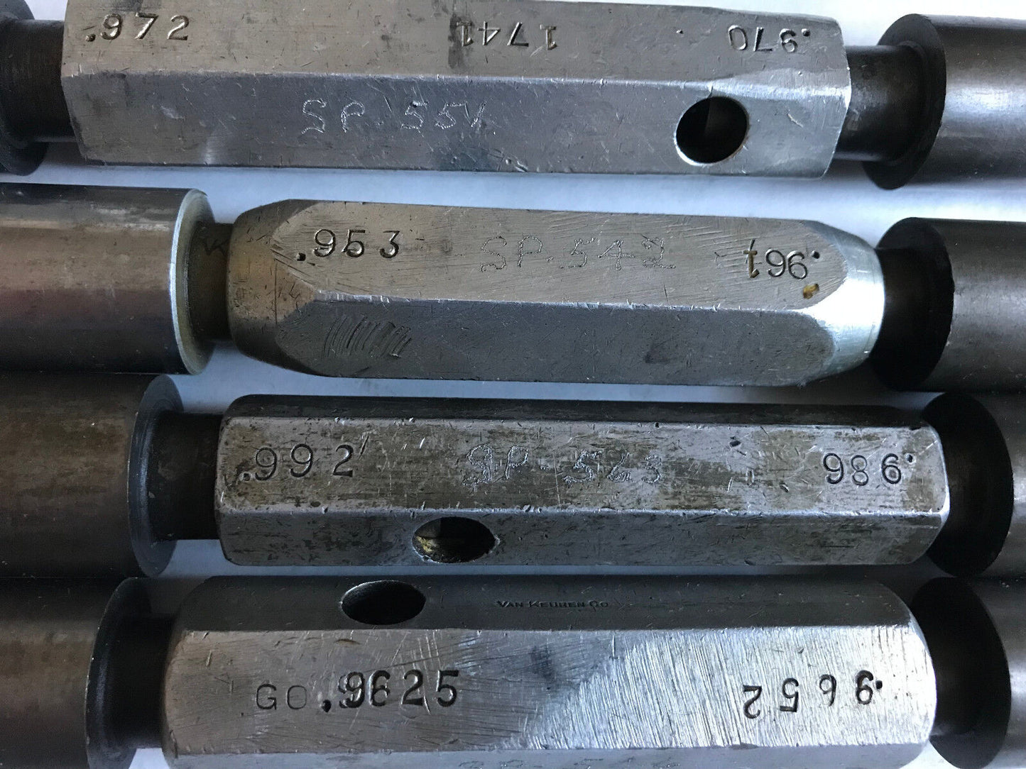 Lot The Pipe Machinery Go No Go Plug Gage .972,.970,.992,.986,.953,.961,.9625,Sa