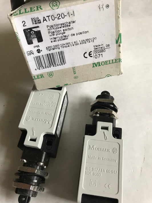 Lot 2 Moeller At0-20-1-I Position Limit Switches Ato-20-1-1,Ato-20-1-I,Sb,Er
