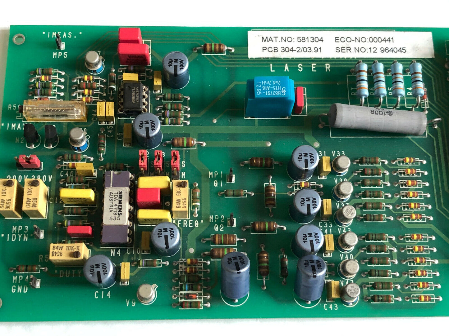 Rofin-Sinar 304-2/03.91,Rofin 581304,000441,Sinar 304-2L/03.91 580304 Board,An
