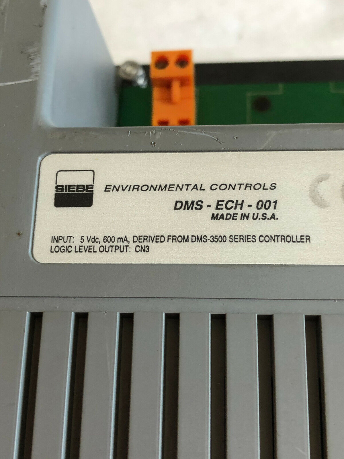 Invensys Dms-Ech-001 Control System Biebe Environmental Controls Dms-Ech-001,Cl