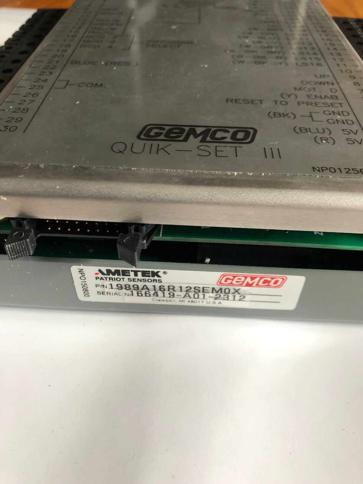 New Ametek 1989A16r12sem0x Gemco Quik-Set Iii,An