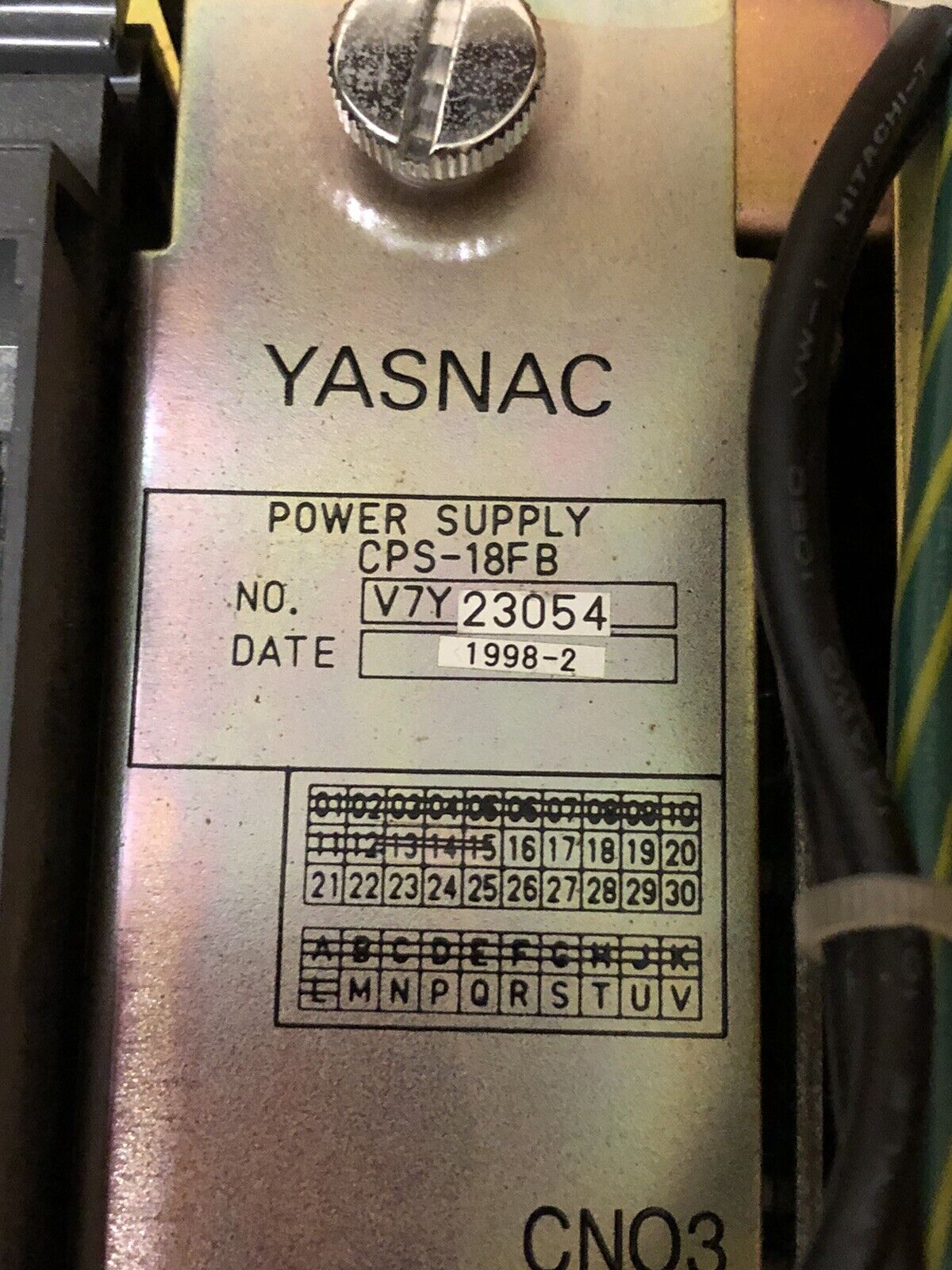 Yaskawa Cps-18Fb Yasnac Cnc Control, Mcp01,Mif01,Mcp02b,Msv01b,Cps-18Fb,Ez