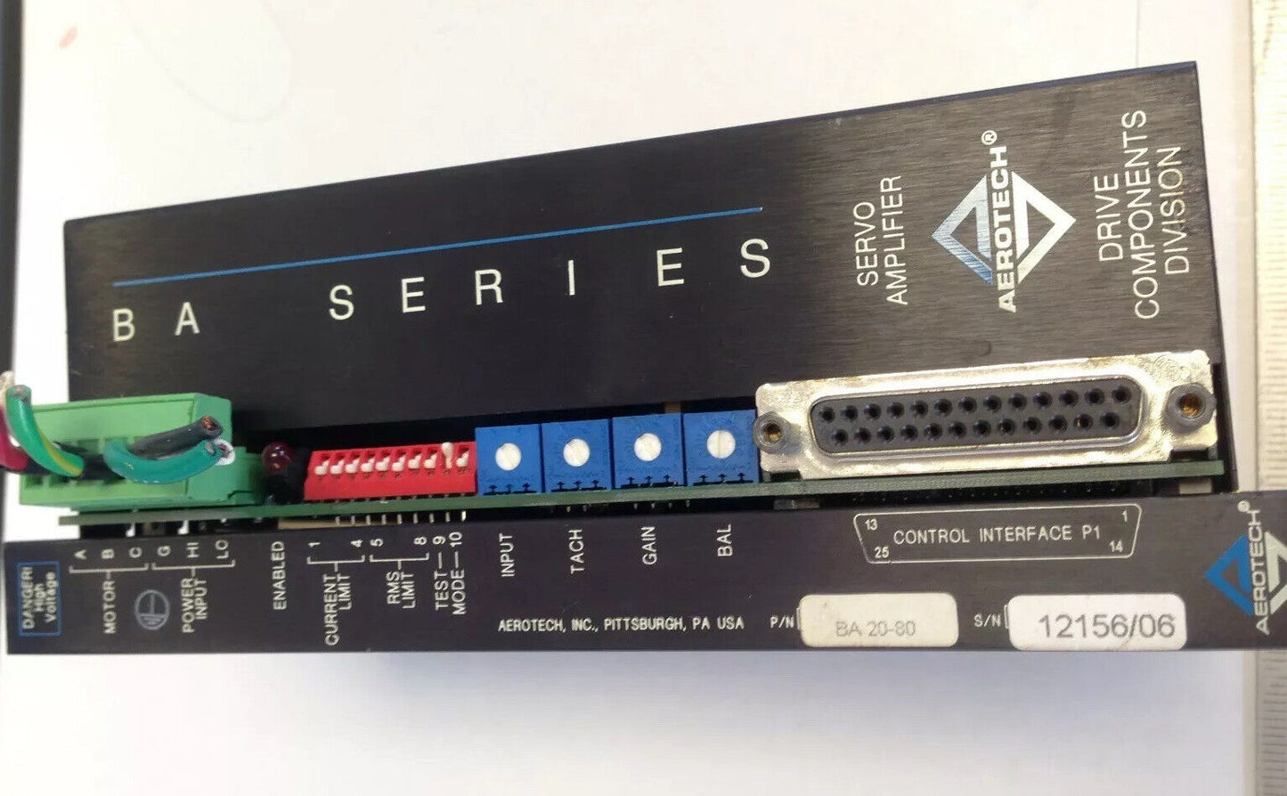 Aerotech Ba20-80 Servo Amplifier Drive Components Division,Fi