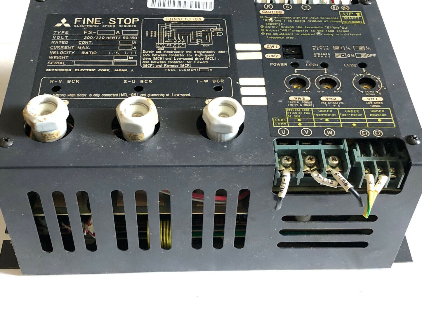 Reliance Electric Fs-A Electronic Speed Reducer,200/220 V,Fine Stop Fs A,Ha,Ev