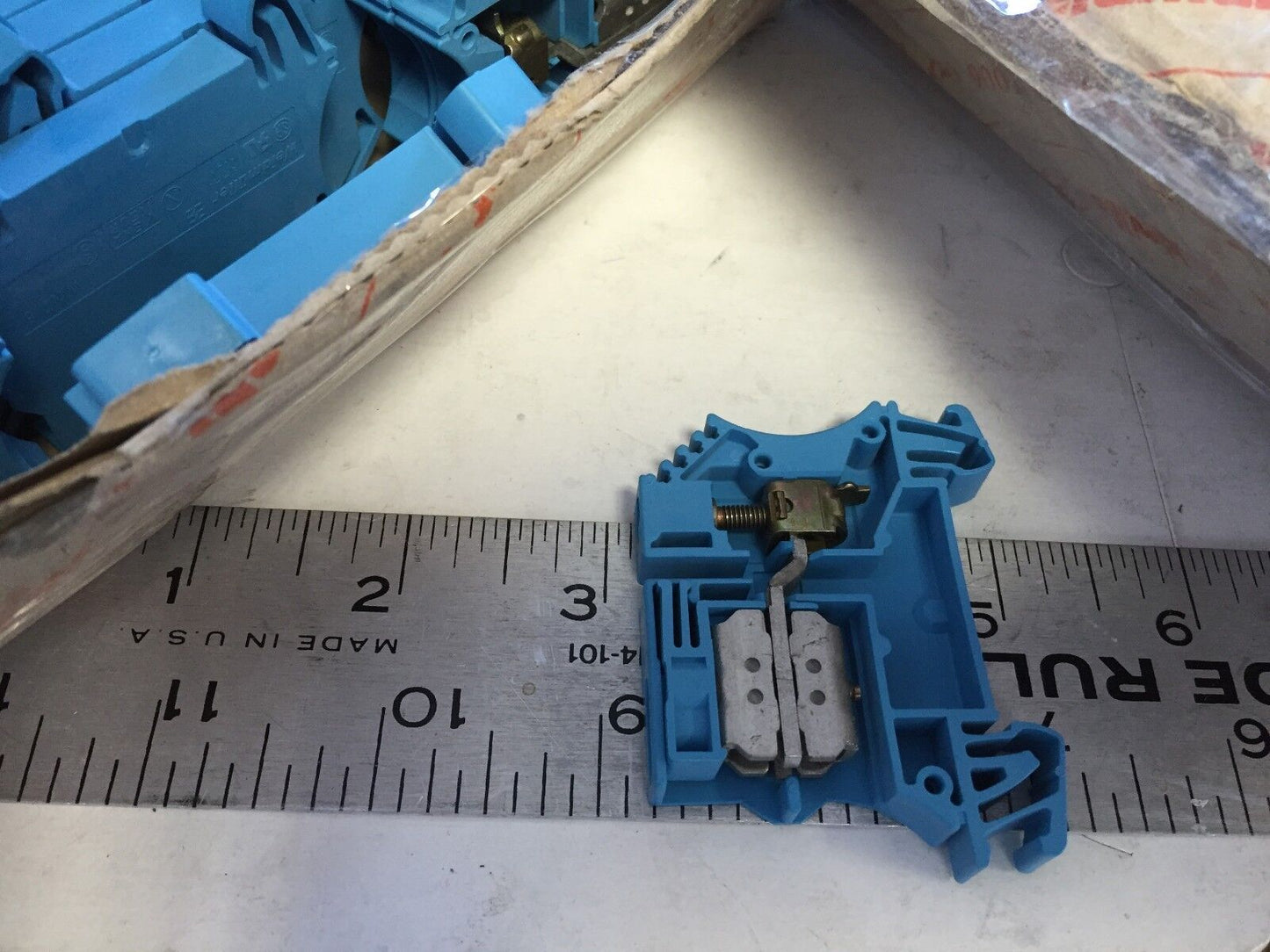 New Lot 50 Weidmuller Wnt6,Wnt 6 ,Iso 9001 Terminal Block 6 Mm2,400V,Kema,Av