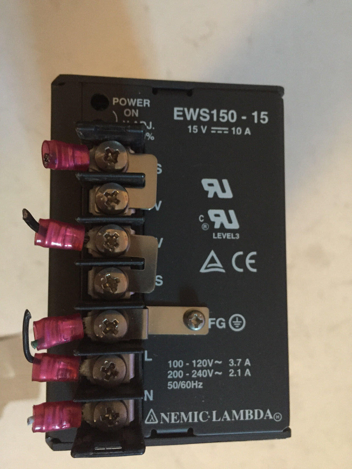 Tdk Power Supply 85-265Vac In 15Vdc/150W Out,Cr