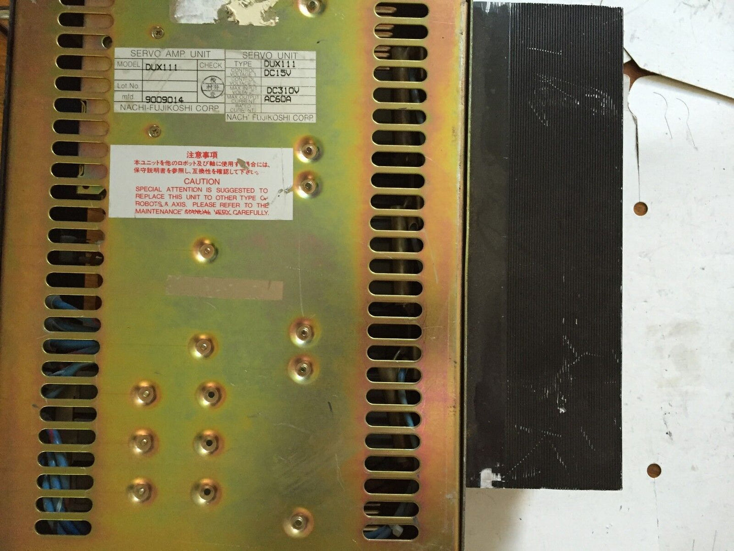 Nachi Dux111 Servo Amplfier 15Vdc 15/310V,Sm