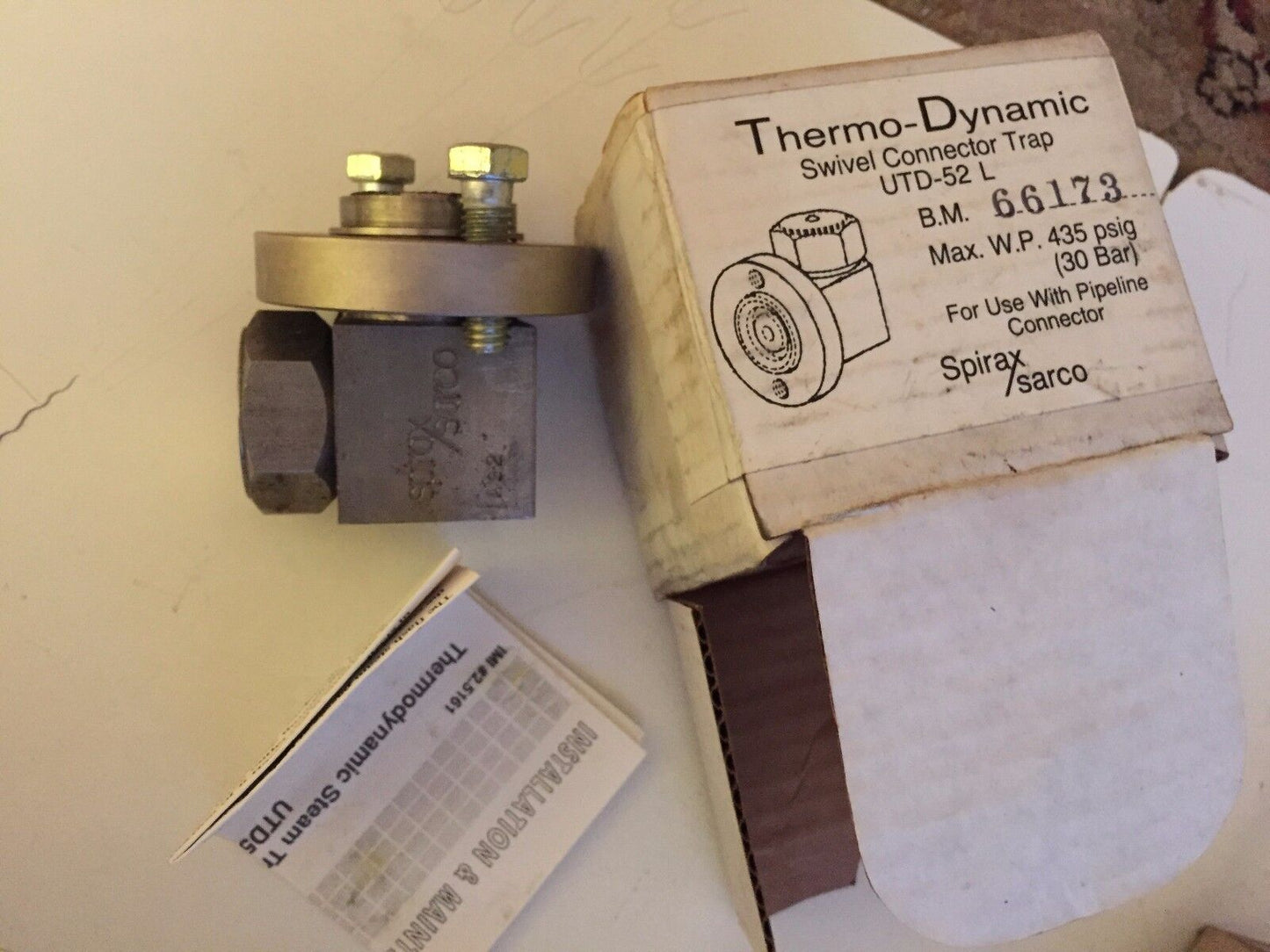 New Spirax Sarco Utd52l ,B.M. 66173 Thermodynamic Steam Trap  ,Bz