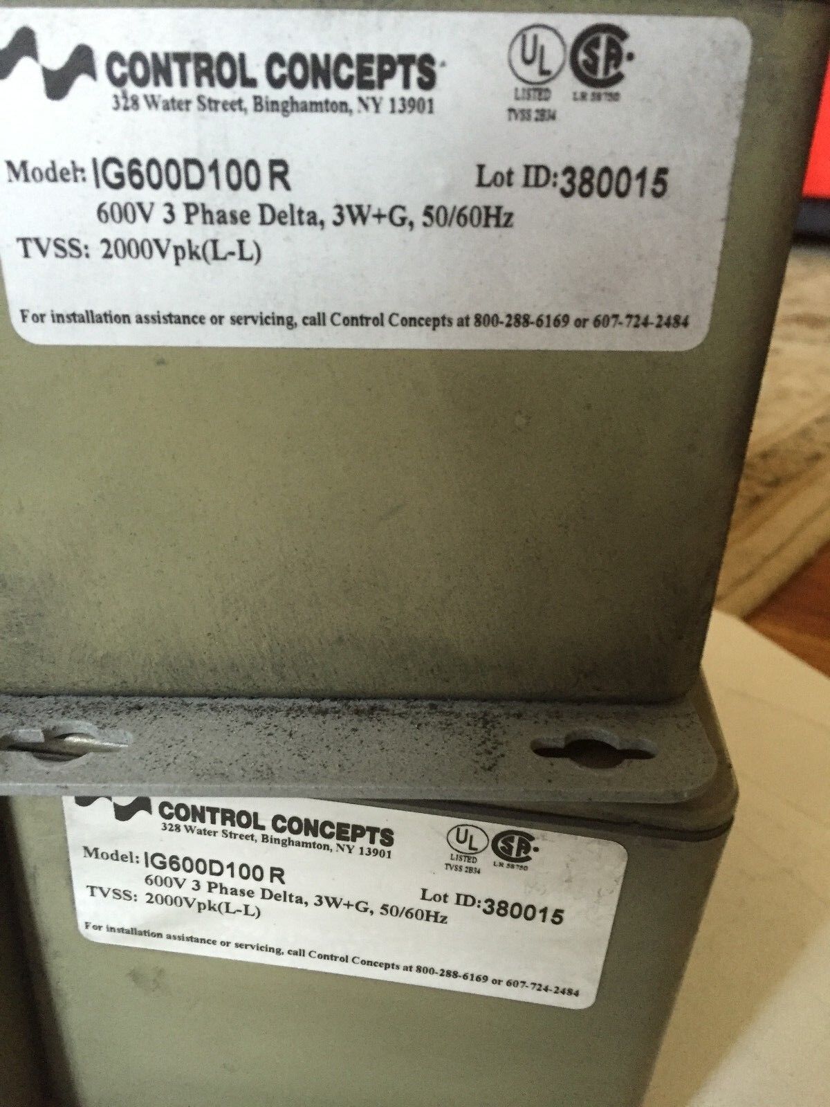 Control Concepts Ig600d100r,380015 Islaguard Surge Suppression System,Bc
