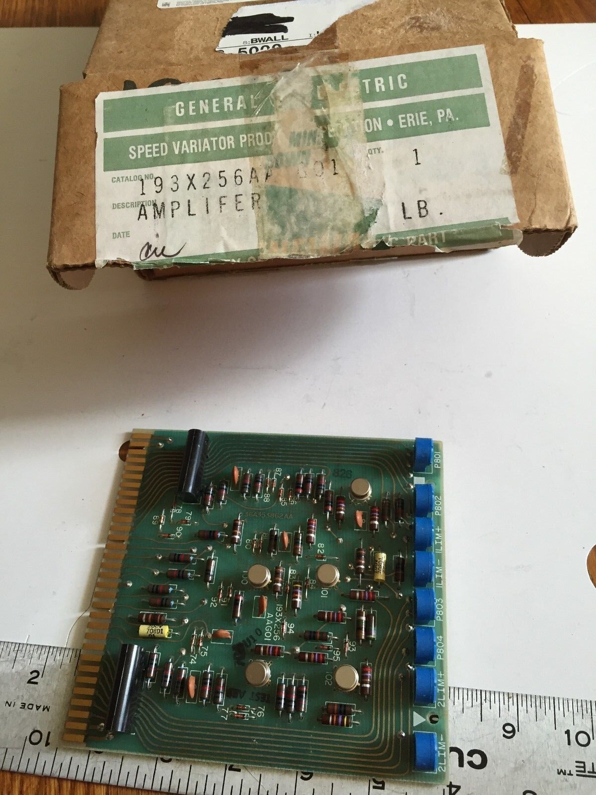 New General Electric 193X-256Aag01 Amplifier Card,193X-256Aagoi,193X256 Aag01,Cy