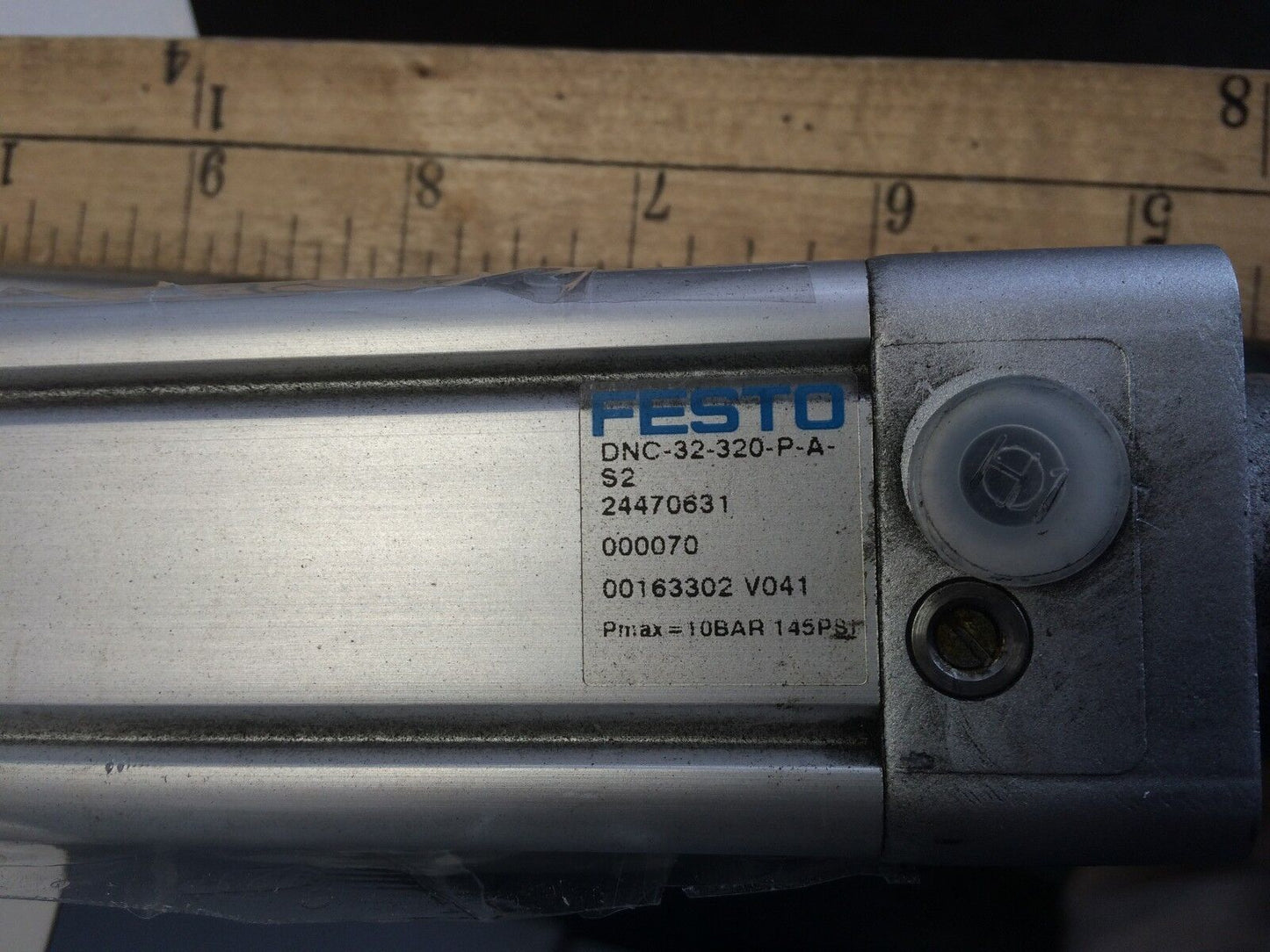 New Festo Dnc-32-320-P-A-S2 Pneumatic Cylinder,32Mmbore,320Mmstroke 1/8"Npt,Bb